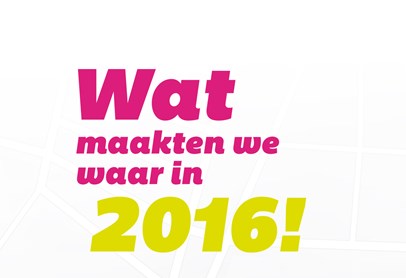 Wat maakten we waar in 2016